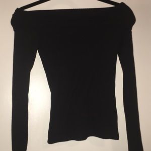 Abercrombie and Fitch black off the shoulder top